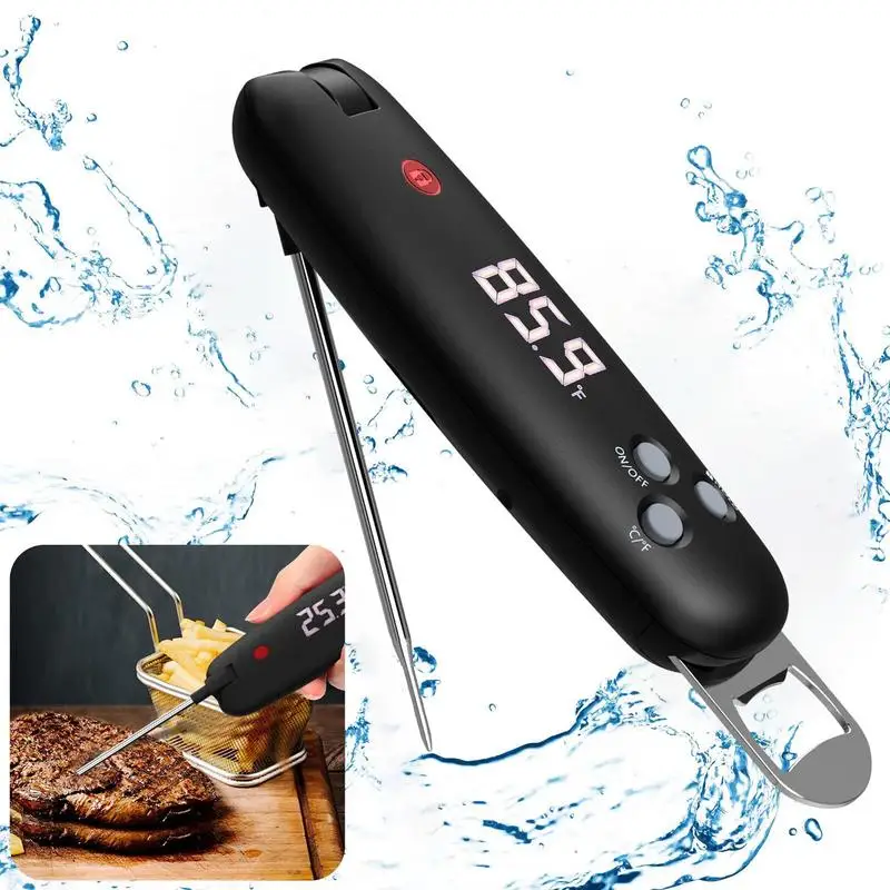 

Digital Meat Thermograph Instant Read Waterproof Foldable Food Thermometer With LED HD Display Electronic Oven Kitchen Tools