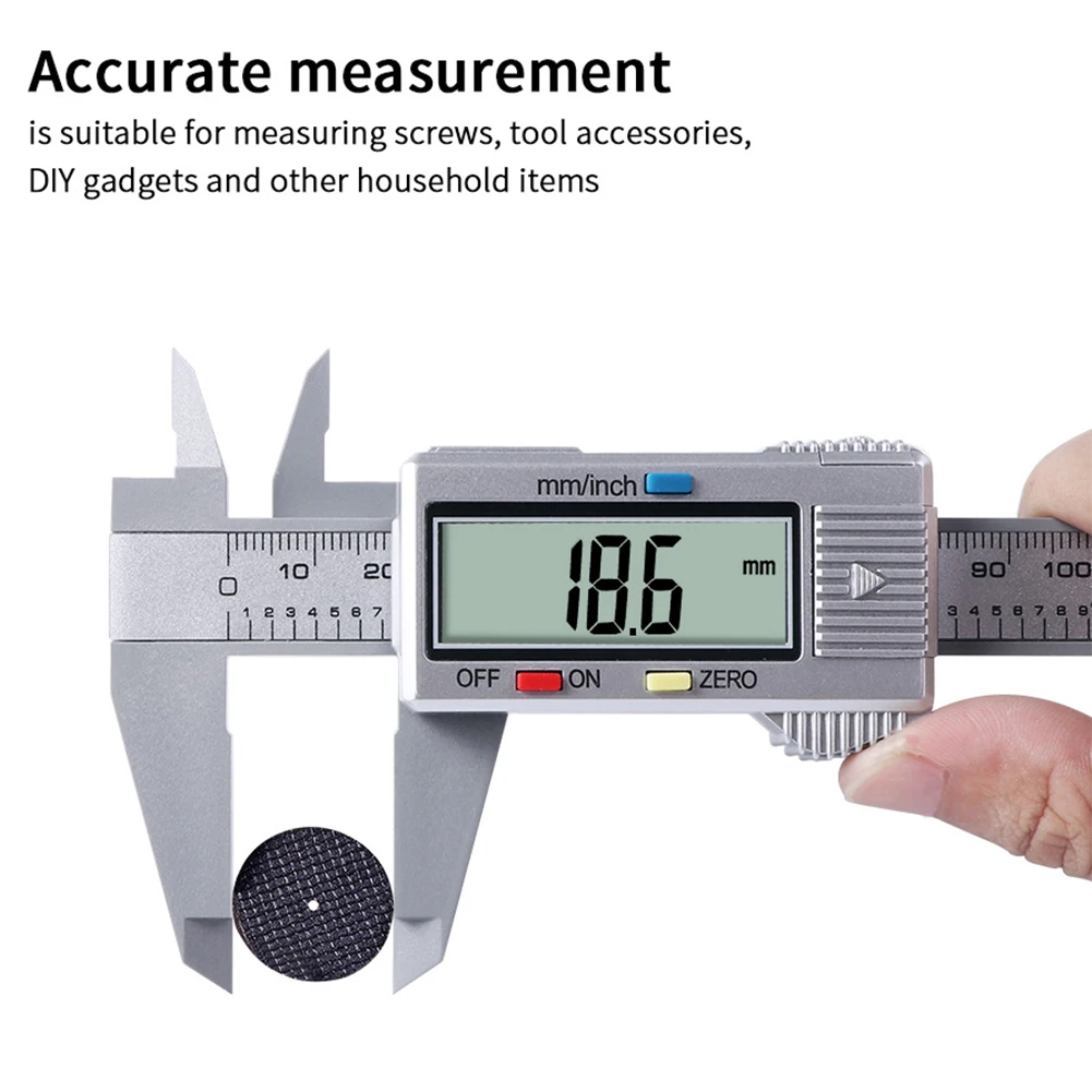 

Digital Metal Caliper Measuring Tool Stainless Steel 150mm Caliper With LCD Screen Quick Change Button For Inch/mm Conversions