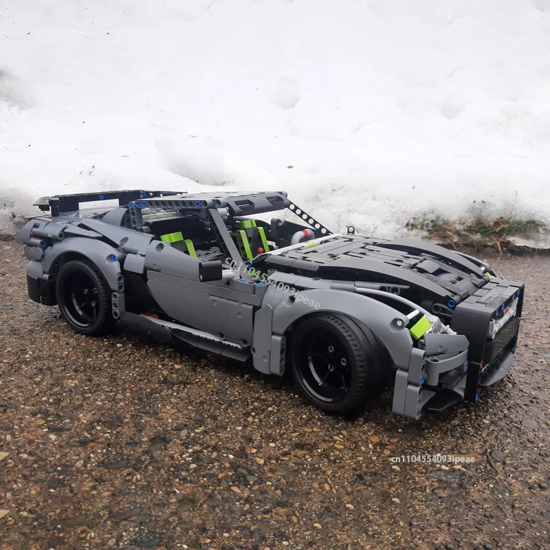 Фото Технический супергоночный автомобиль GT3 Corvette R8 F-1 The Iron Knights Truck Строительные блоки DIY Чемпион автомобиля 42156 Кирпичи Игрушка в подарок №3