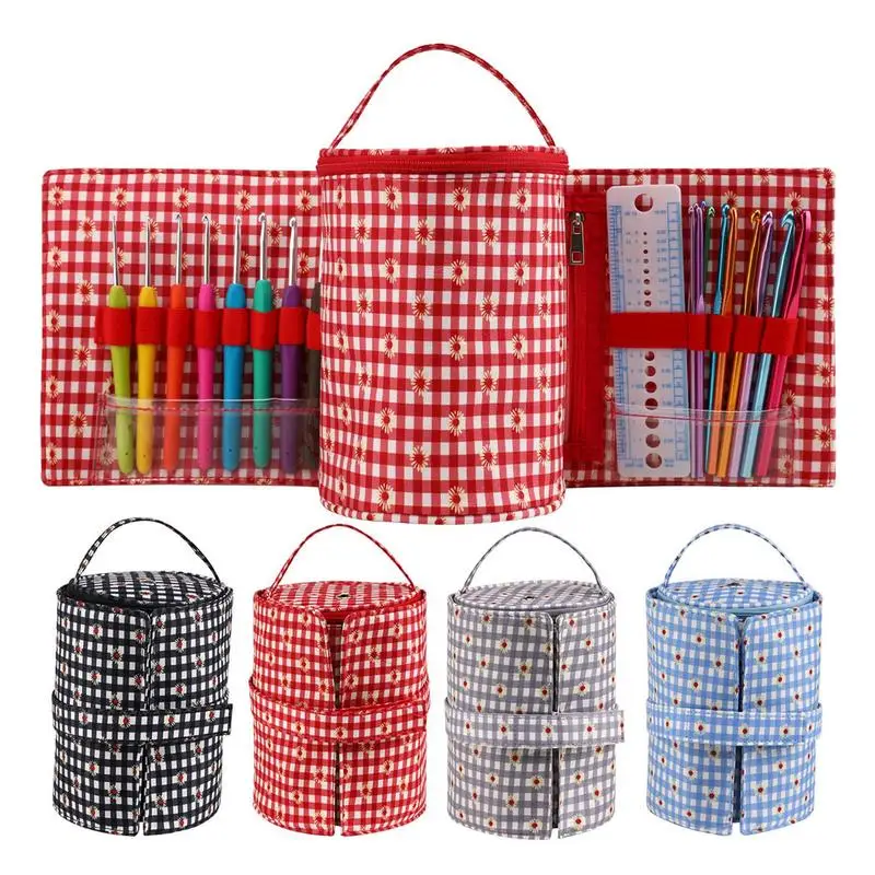 

Crochet Hooks Kit Tunisian Crochet Hook With Ergonomic Handle Beginner Crochet Kit With Storage Bag For Beginners And Gifts