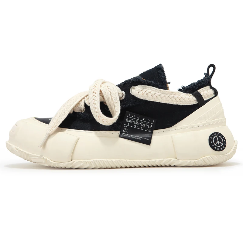 2023 new canvas shoes women's low-top open open-mouth smiling beggar shoes casual thick bottom couple sports shoes