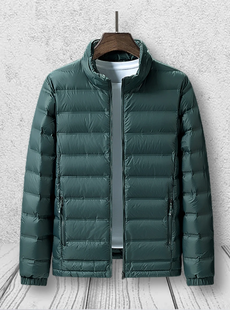 Мужской зимний пуховик на утином пуху