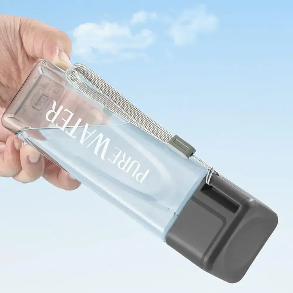 500 мл простая квадратная бутылка для воды персонализированная портативная