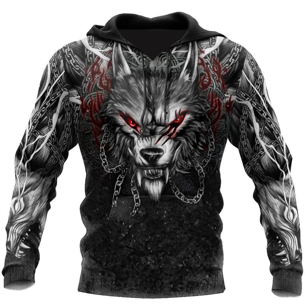 

New Fashion Men Wolf Animal 3D Printed Hooded Hoodies Men / Women's Shinning Wolf Design Sweatshirts 3D Harajuku Hoody -17
