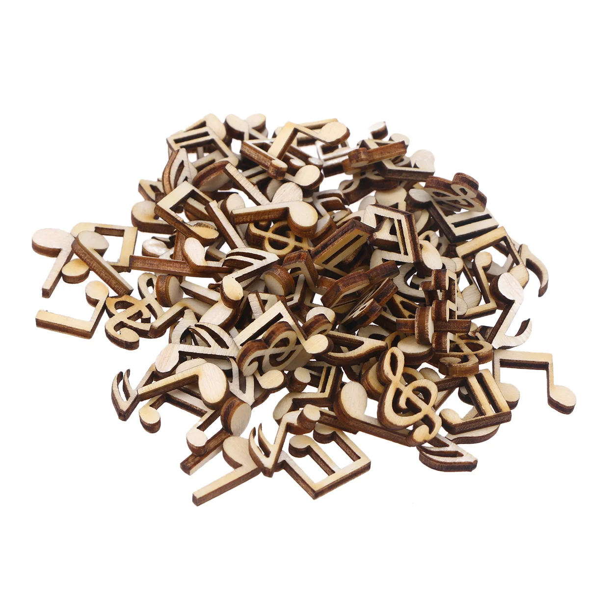 

100PCS Wooden Log Slices Wood Cutouts for Crafts Wood Cutouts to Wooden Shapes to Wooden Gift Tag Craft Wood Pieces