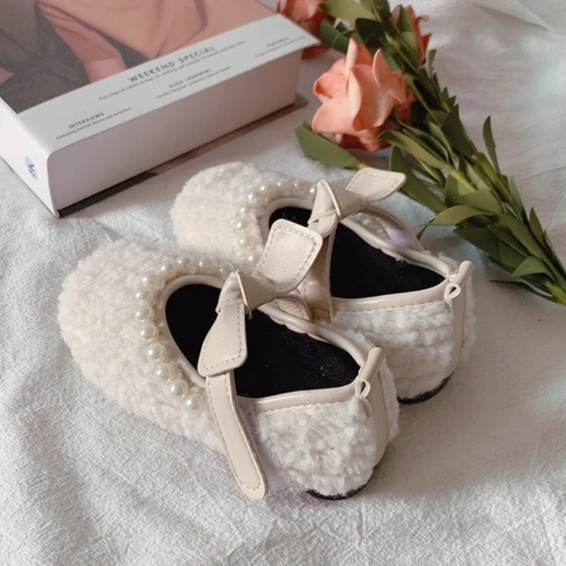 

Winter Children Floor Shoes for Baby Slippers Infant Toddler Plush Warm Boys Girl Soft Anti-slip Nursey Indoor School Kids Shoes