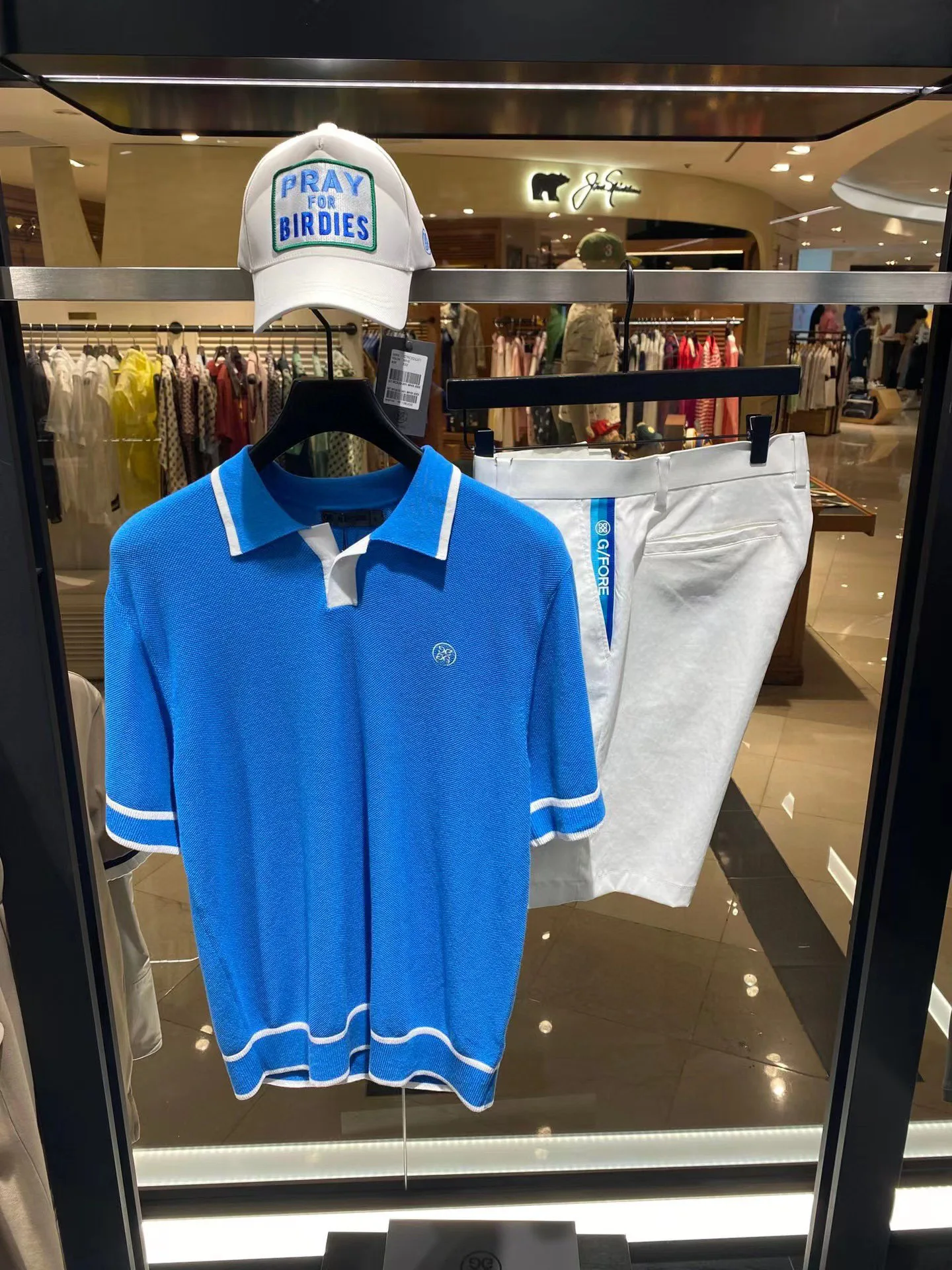 New summer golf short-sleeved knit men's golf suit stretch fashion design sports golf suit knit shirt shirt outdoor leisure