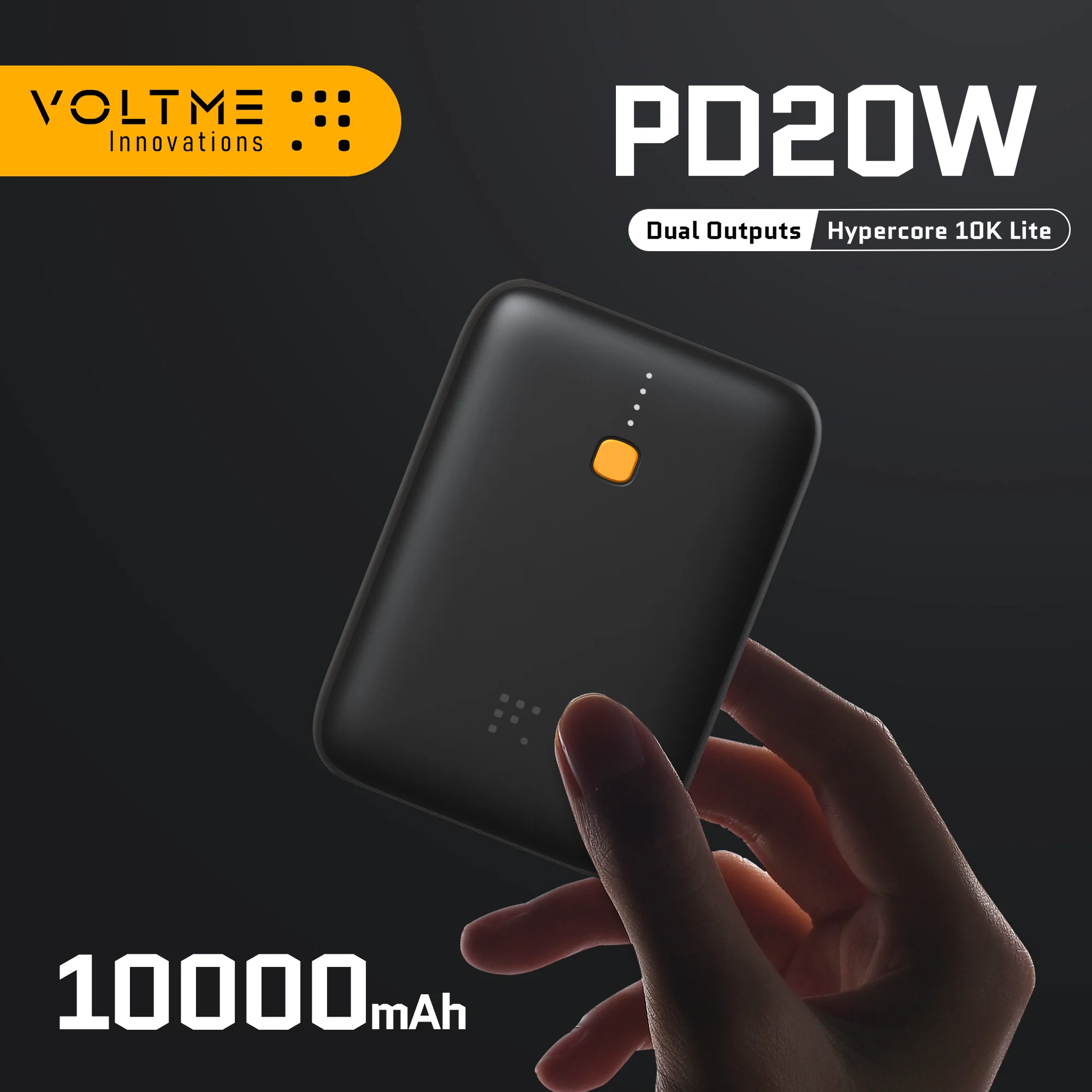 Voltme-Hypercore 10K Lite Power Bank Портативное внешнее зарядное устройство для быстрой зарядки