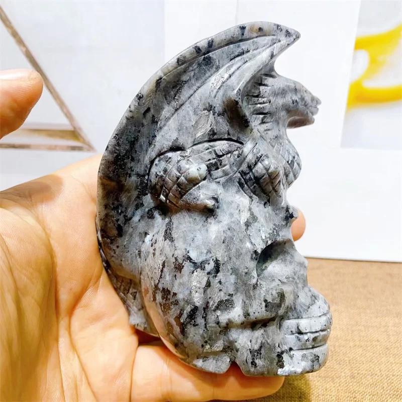 

1 шт., фигурка из дракона с черепом, 10 см