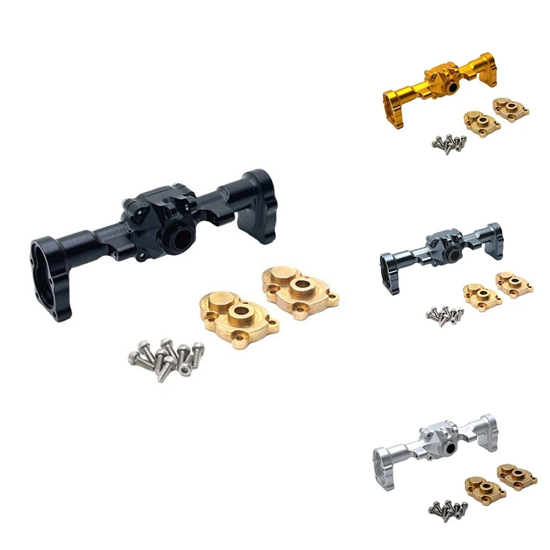 

Для FMS FCX24 металлический задний корпус и латунный корпус портала крышка 1/24 RC Crawler автомобиль аксессуары