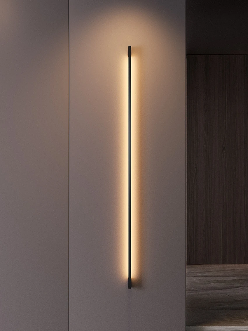 Modern LED Wall Lamp for Bedroom Living room Corridor Bedroom room Decor Long Linear Strip Light Fixture With Minimalist Design
