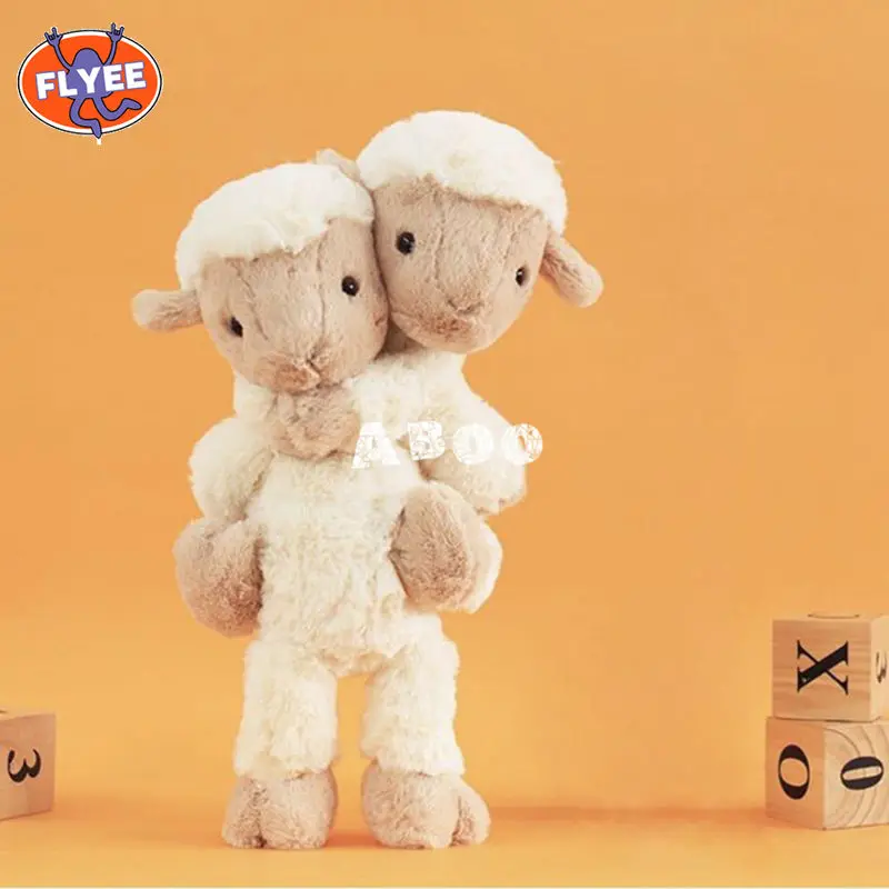 

Реалистичная плюшевая кукла-овечка, 38 см