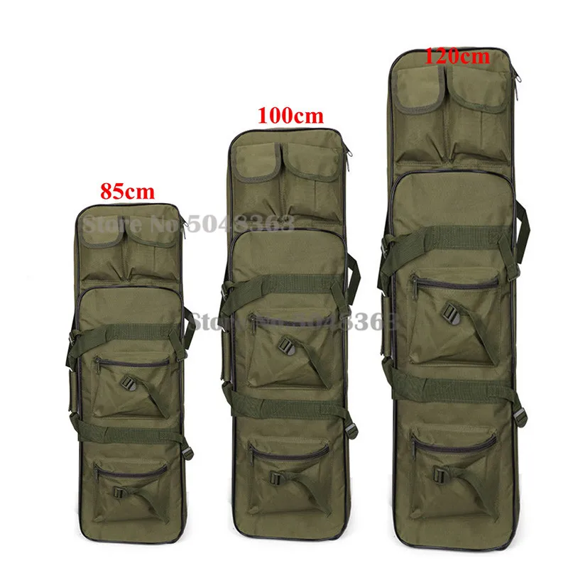 

85cm 95cm 120cm Hunting Bag Rifle Square Carry Bag Tactical Double Carbine Gun Protection Case Backpack with Shoulder Strap