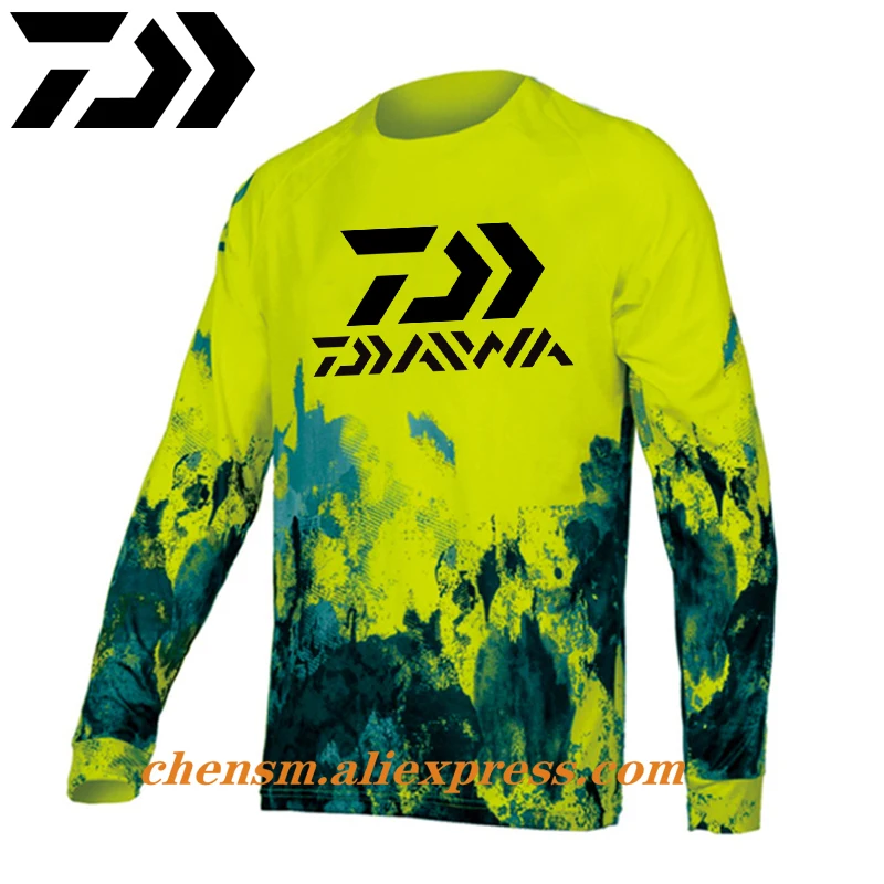 

Daiwa Men Fishing Clothing Ultrathin Long Sleeve Sunscreen Anti-uv Breathable Coat Summer Fishing Shirt Size XS-5XL Jacket
