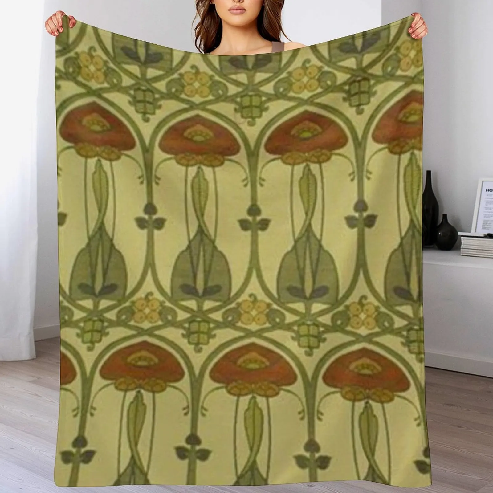 Charles rennie mackintosh художественное тканевое одеяло декоративное для дивана