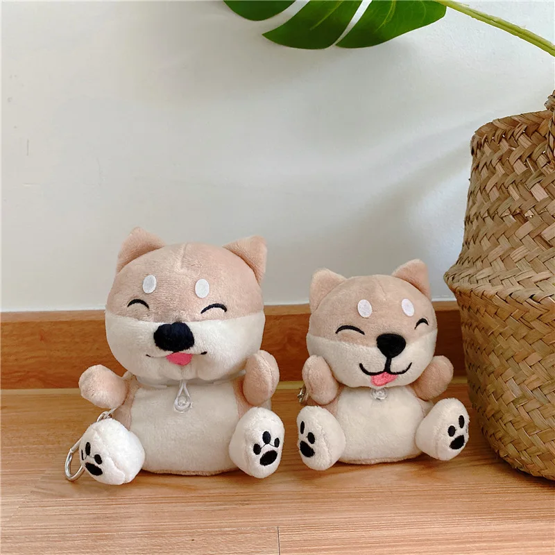 

Creative Cute Plush Animal Dog Firewood Dog Apple AirPods 2 Case Cover AirPods Pro Case IPhone Earphone Accessories Air Pod Case