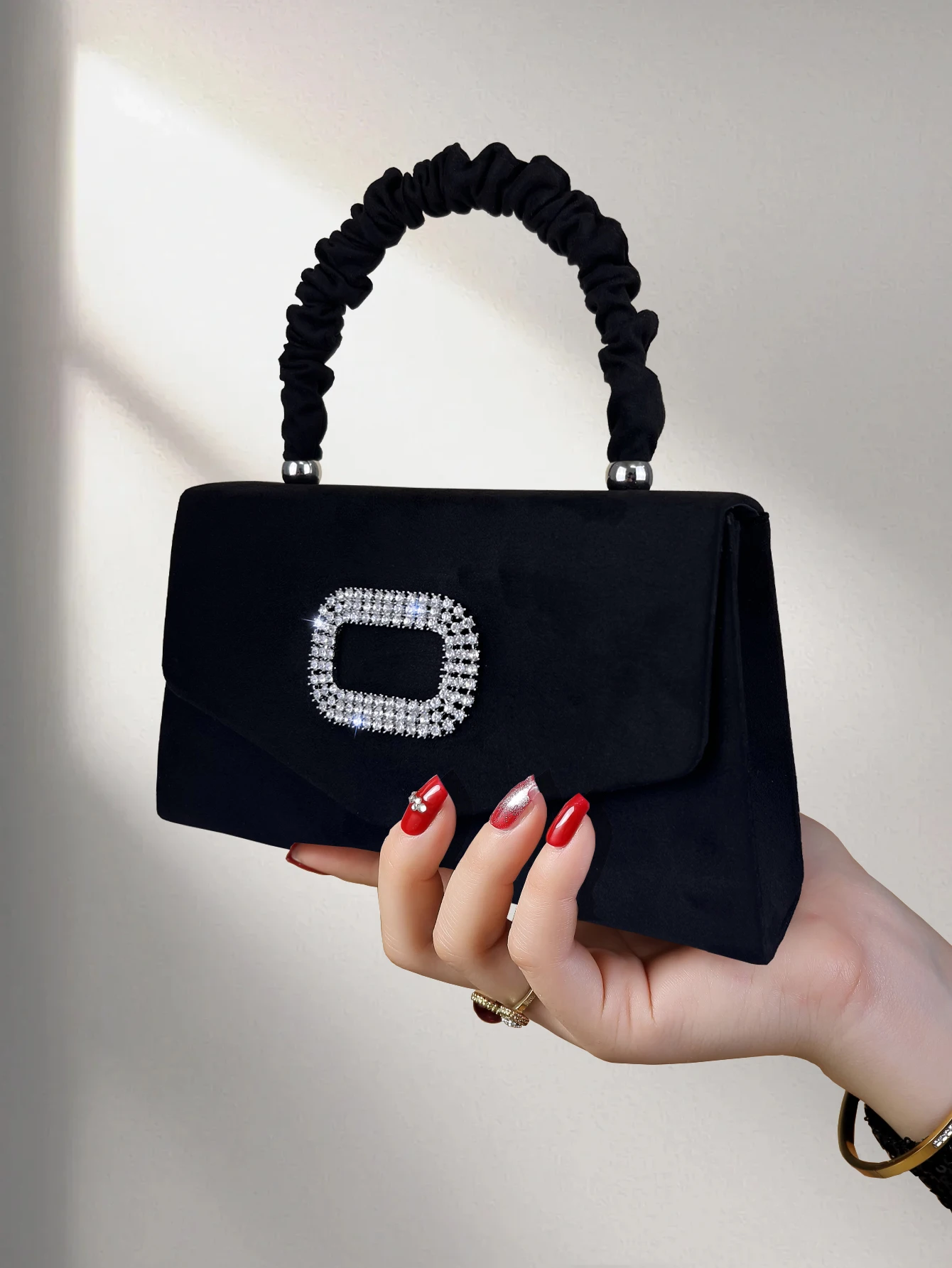 Роскошная Блестящая Вельветовая Вечерняя Сумка Женская Элегантная В Стиле