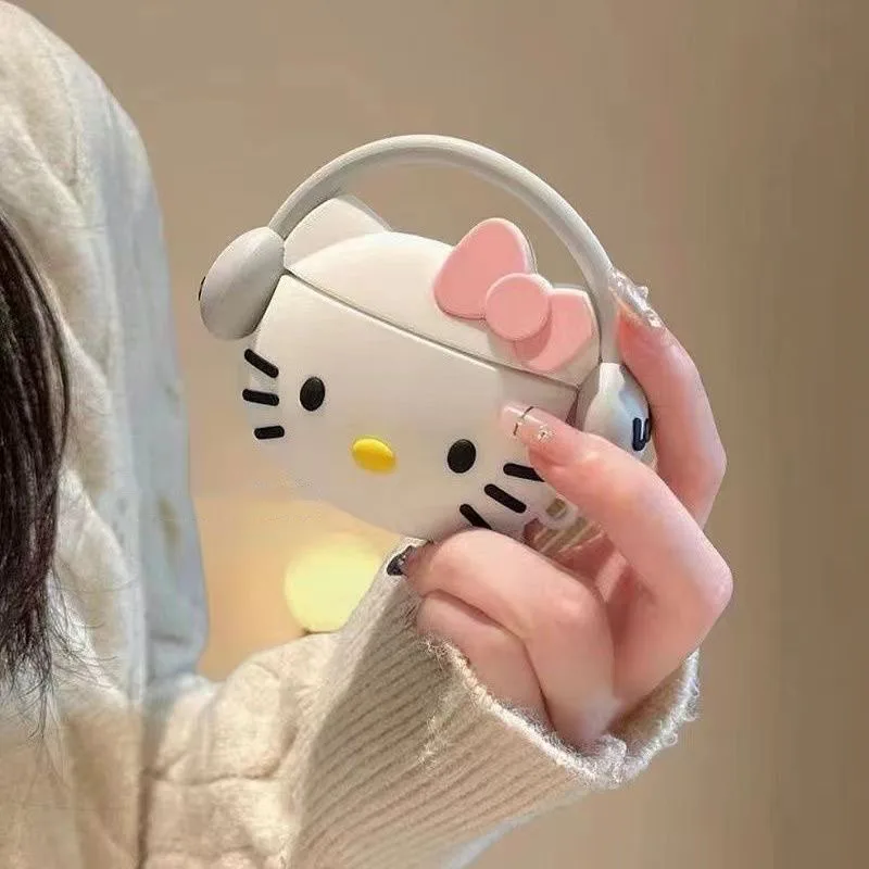 Y2K чехол для Airpods Hello Kitty девочек Kawaii аксессуары 1/2/3/pro Bluetooth женская мода милый