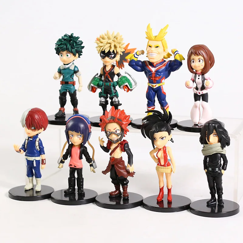 Моя геройская Академия Izuku Katsuki Shoto All May Ochaco Kyoka Yaoyorozu Eijiro Коллекционные Фигурки