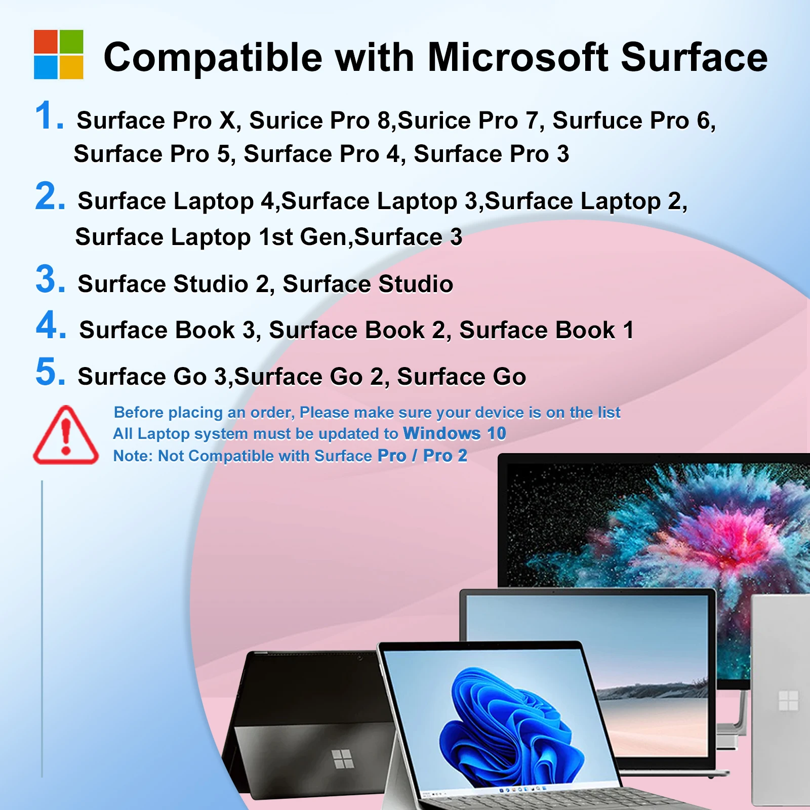 Стилус для поверхности 1024 Microsoft Surface Pro X/8/7/6/5/4/3/Surface 3/go 2/go/Book/Laptop/Studio | Компьютеры и