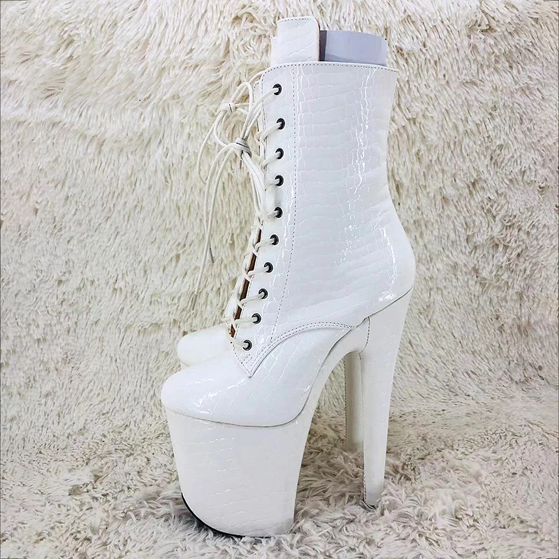 Leecabe 20CM/8Inch Women's Platform disco party High Heels Shoes Pole Dance boot