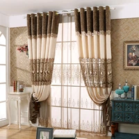 new curtains for living dining room bedroom high end european embroidery stitching light luxury window curtain room decor
