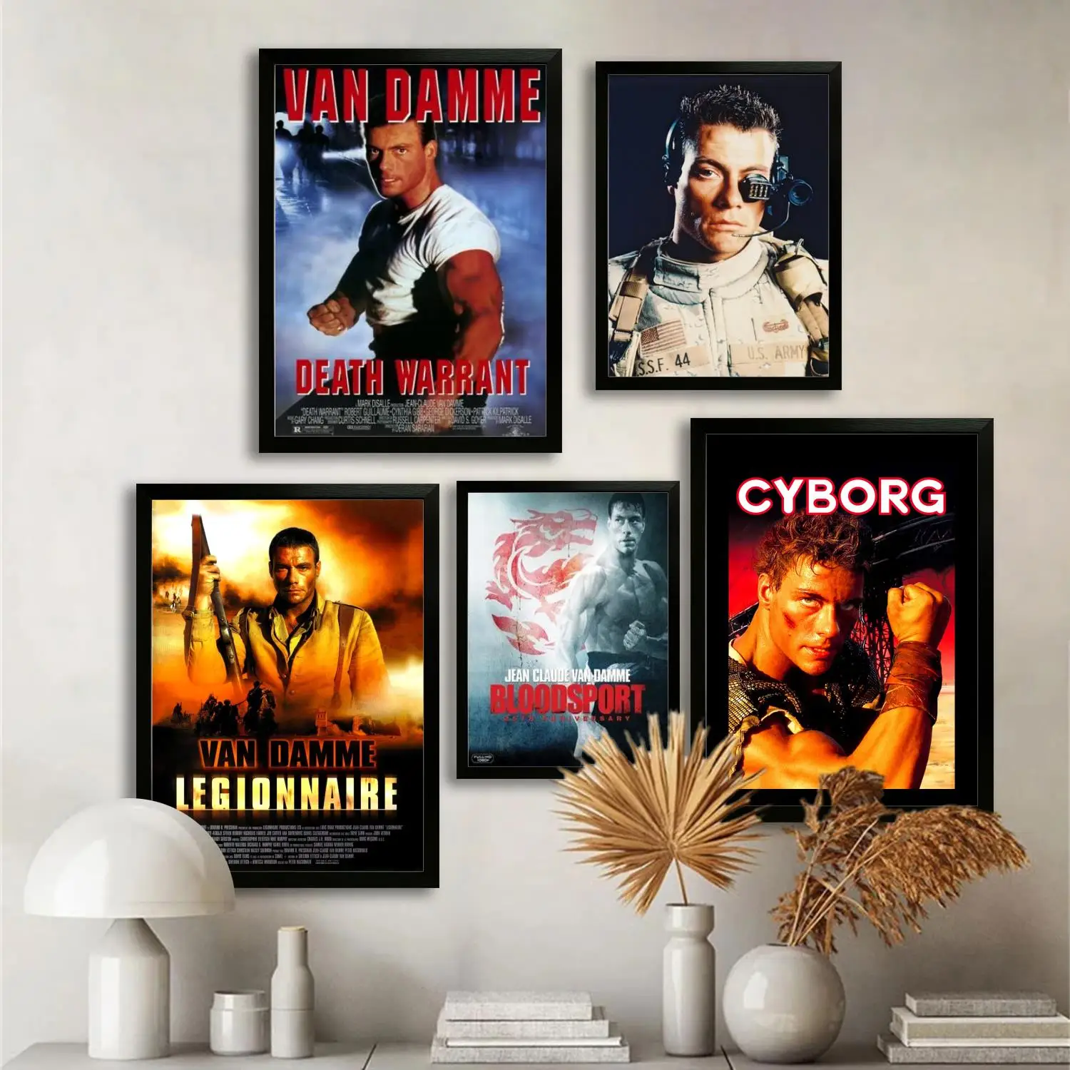 Ван Дамме актер холст художественный постер и настенное искусство печать с