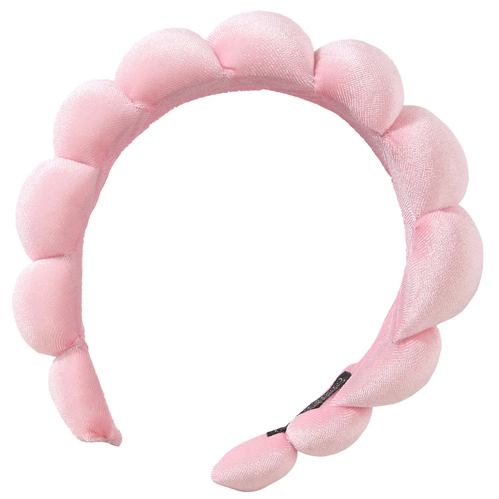 

Headband Spa Face Women Washing Sponge Puffy Padded Makeup Headbands Hair Hairband Skincare Care Band Skin Cloth Terry Shower