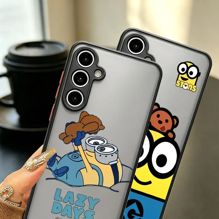 Фото Чехол для Samsung Galaxy A34 A36 A56 A55 A52S A72 A16 A15 A73 A33 A35 A53 A17 A52 A54 A23, чехол для телефона Lovely M-miniones №2