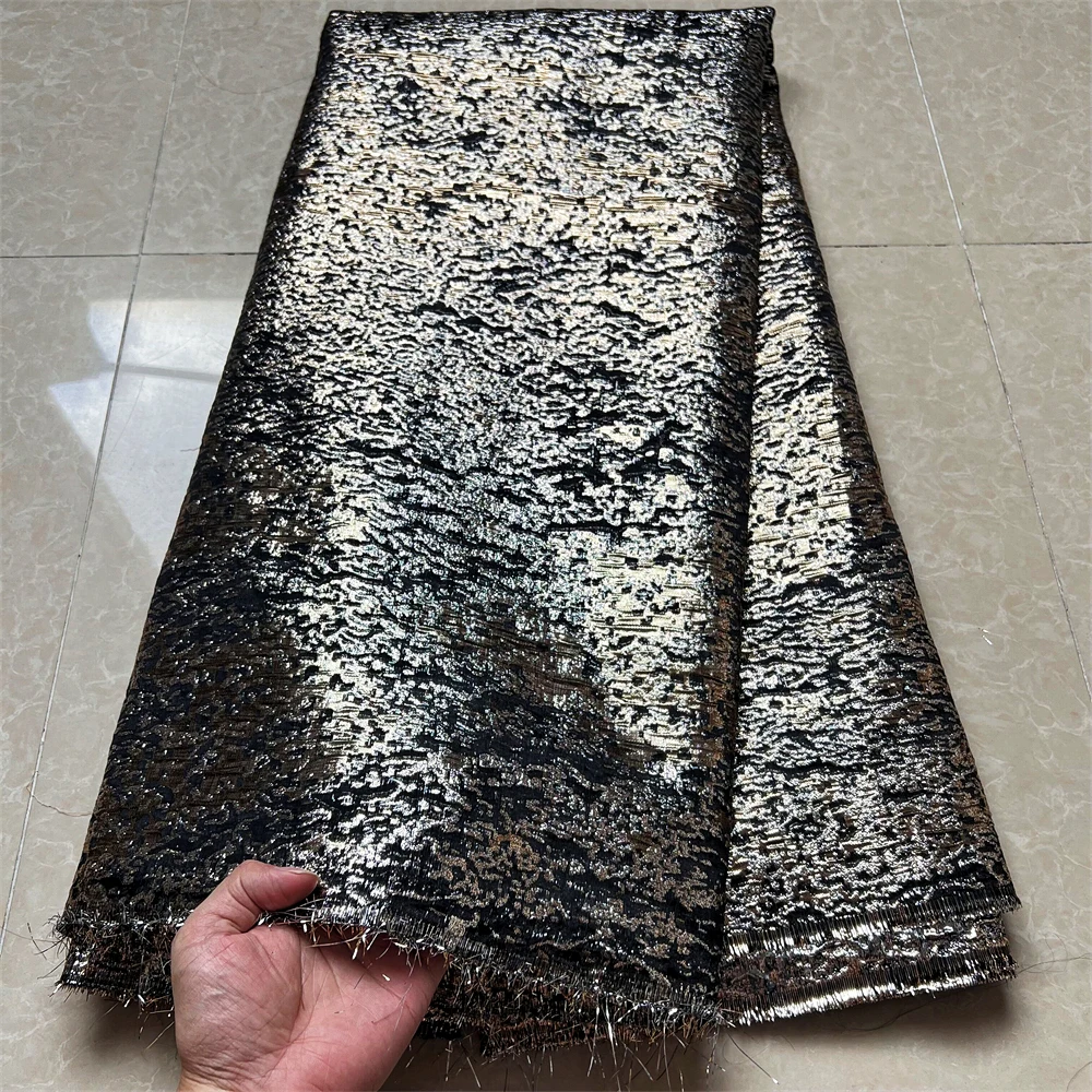 Новая искусственная ткань цветочный жаккардовый материал для платья сетчатая