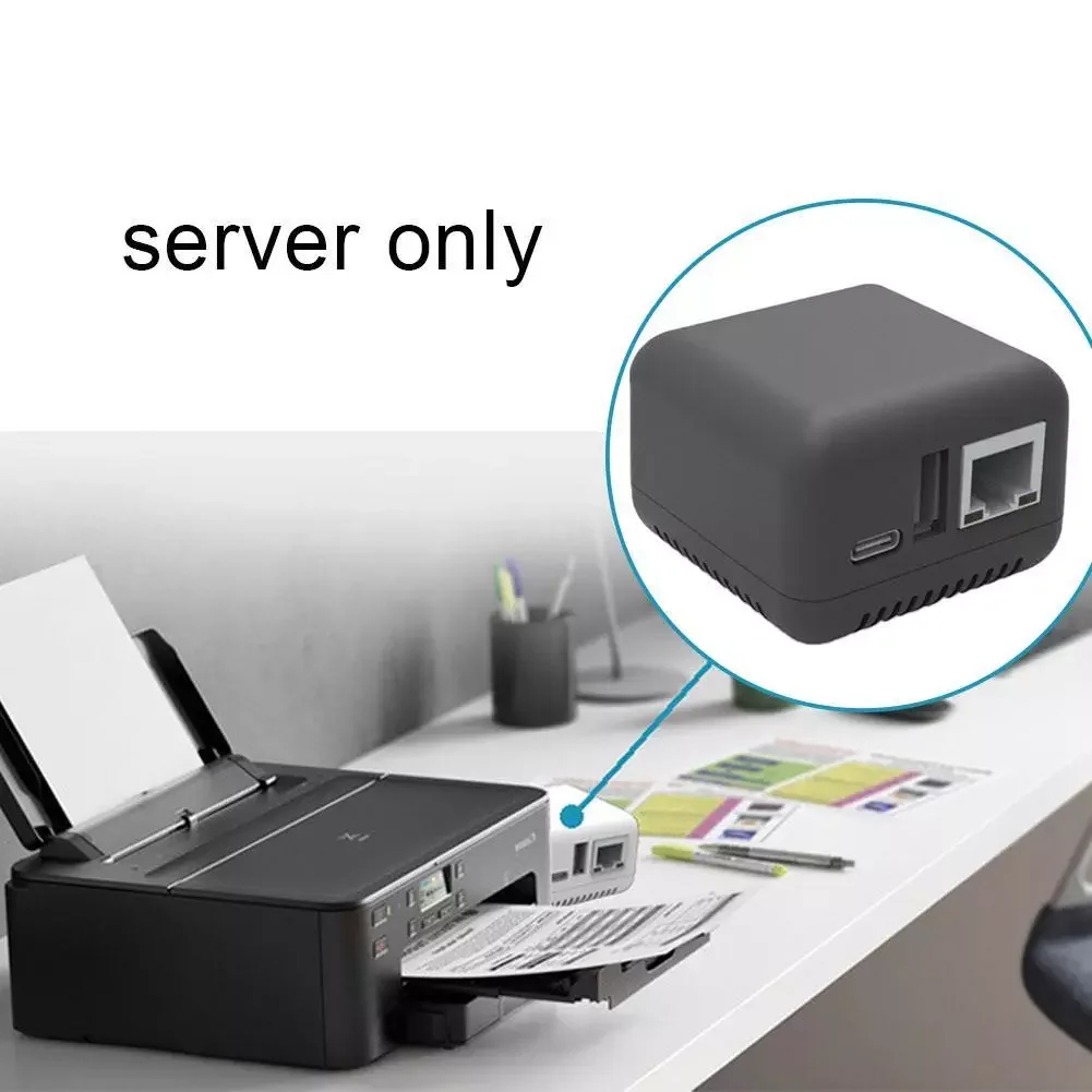 

Network Print Server with 1x 10/100 Mbps RJ-45 LAN port WiFi Network Function USB 2.0 Port BT 4.0 Support for Windows XP Android