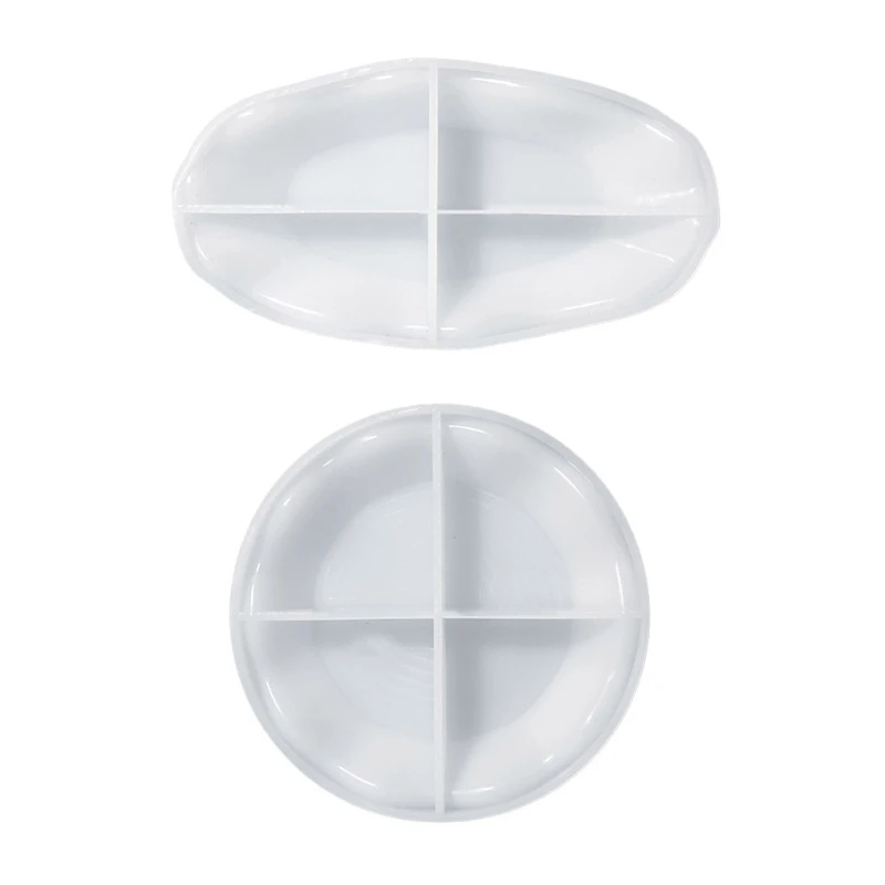 

Resin Round Mold Large Tray Silicone Mold Oval Round Dinner Dish Epoxy Mold