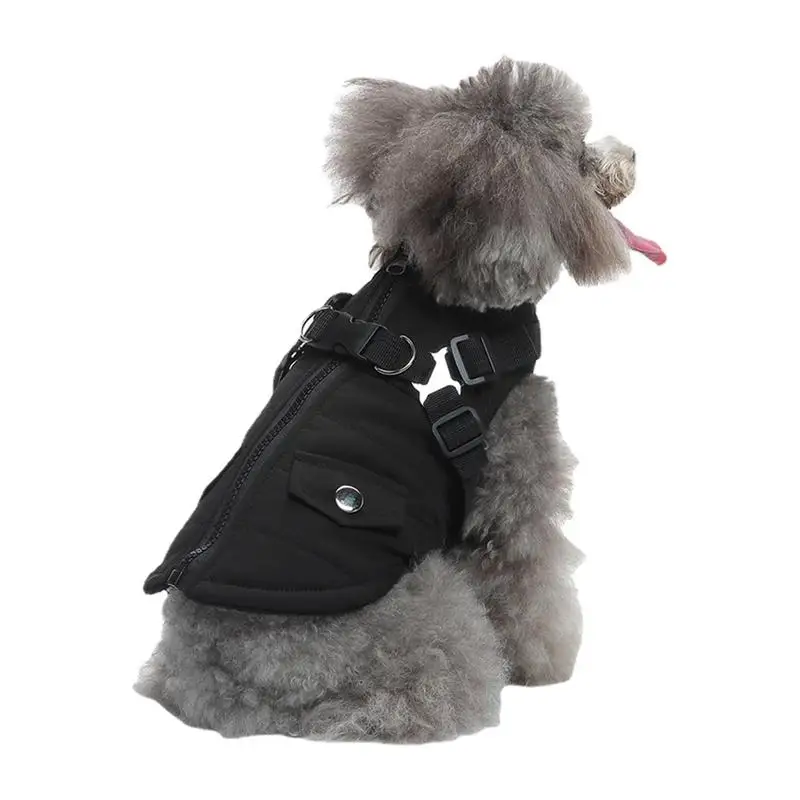 

Pet Dog Cold Weather Coats Winter Dog Coat Fleece Dog Jacket Waterproof Dog Coat Dog Coat Harness Winter Warm Vest Jacket