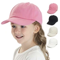 ncmama sun visor hat for unisex children 2 5 years old outdoor casual cap solid color polyester cotton cap sun protection 52 1pc