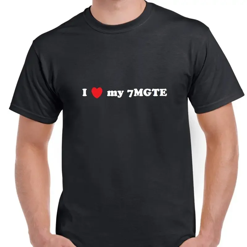 Фото Футболка I Love my 7MGTE Heart T Shirt Scion Funny Fanboy белого, красного и черного цветов №1
