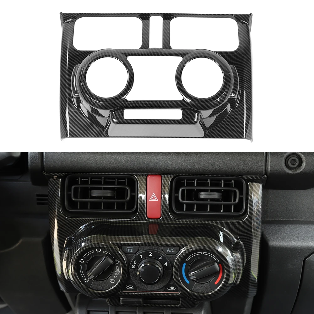 

Ручное Оформление интерьера обшивки для Suzuki Jimny 2019 2020 2021 2022 автомобильный аксессуар ABS углеродное волокно