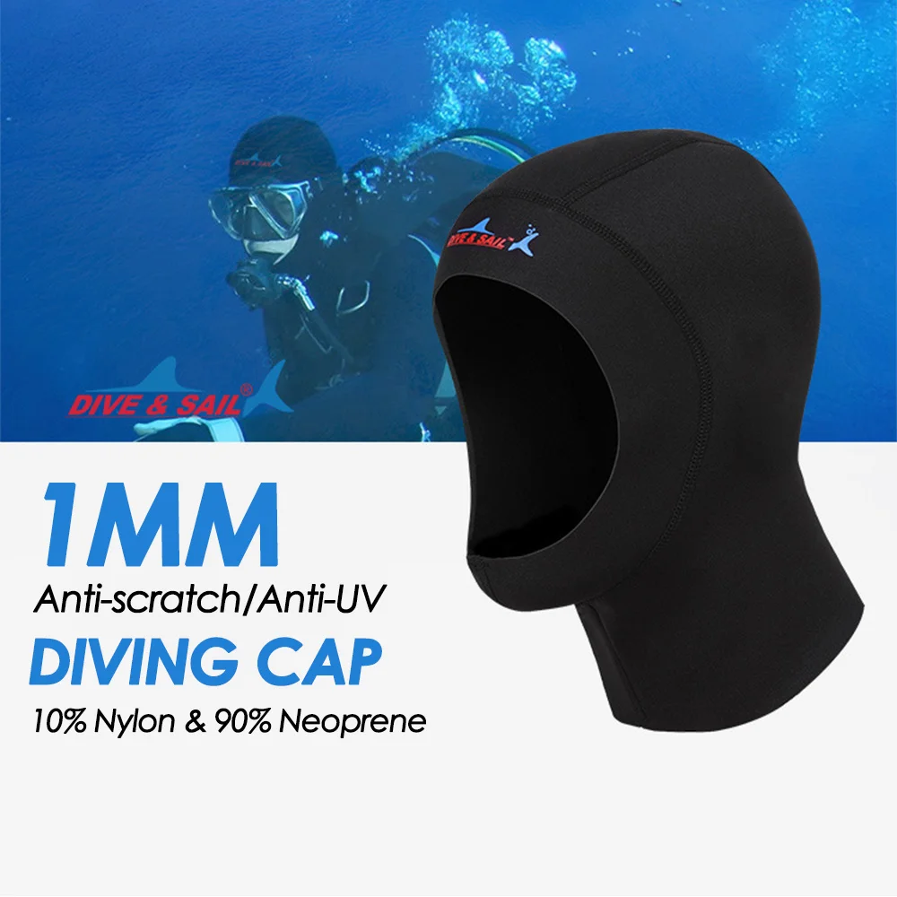 

1mm Neoprene Unisex Scuba Diving Cap Helmet Surfing Snorkeling Hat Hood Winter Keep Warm Neck Dive Hats Swimming Equipment