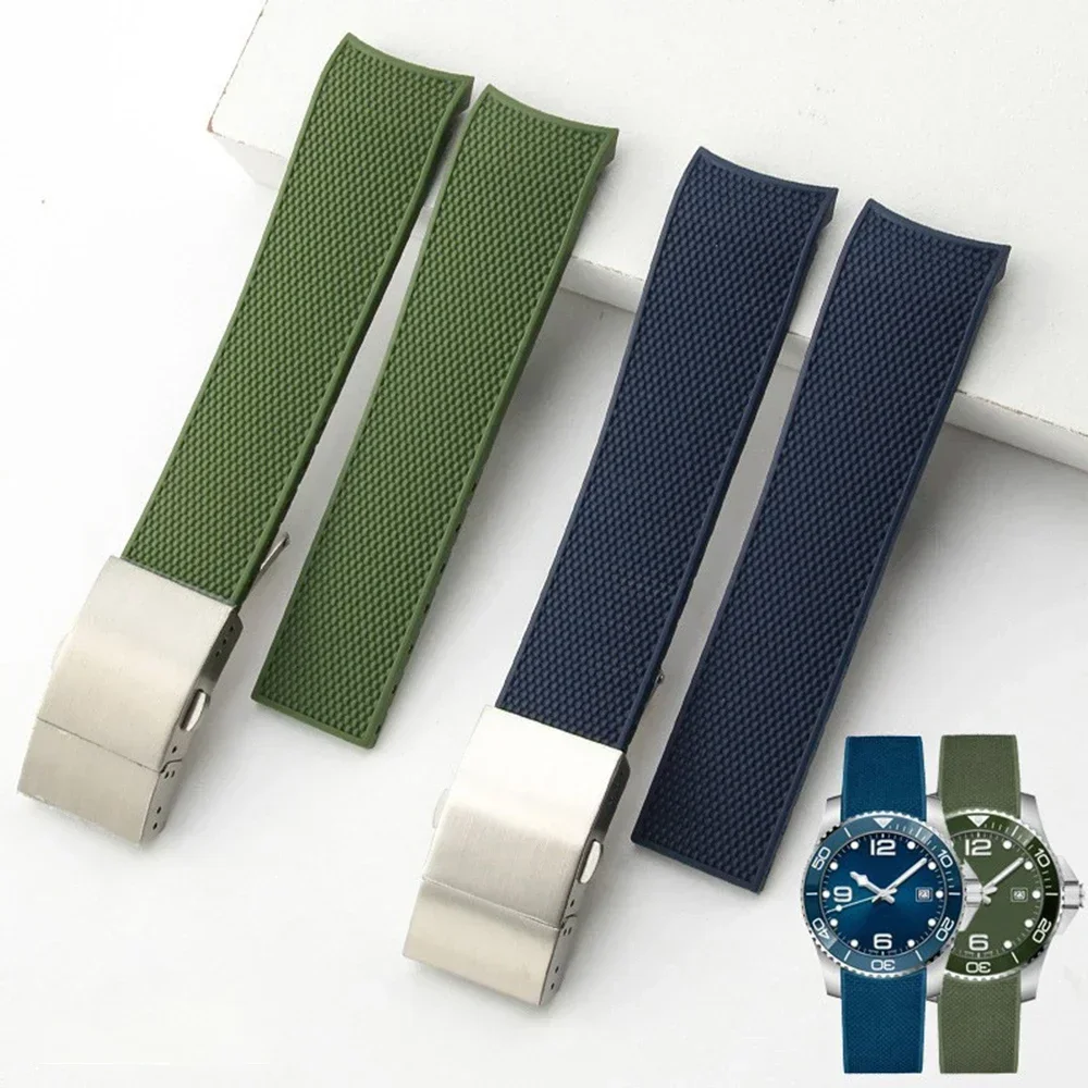 Ремешок для часов из фторкаучука с антипригарным покрытием Longines Conquest Diving V.H.P. Series