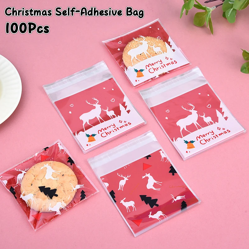 Самоклеящиеся пакеты для печенья и конфет 100 шт.