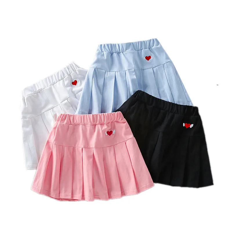 

Girl Skirt 2022 Summer Fashion School Kids Ice Silk Dance Training For Children Age 4 6 8 10 12 14 Years Skirts With Shorts