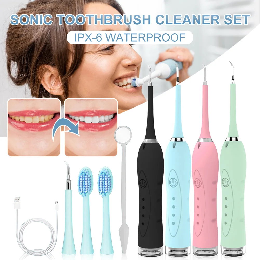 

Electric Dental Plaque Remover Kit Tooth Tarter Calculus Removal Teeth Cleaning Tool With 4 Mode Tooth Whitening Tool For Adults