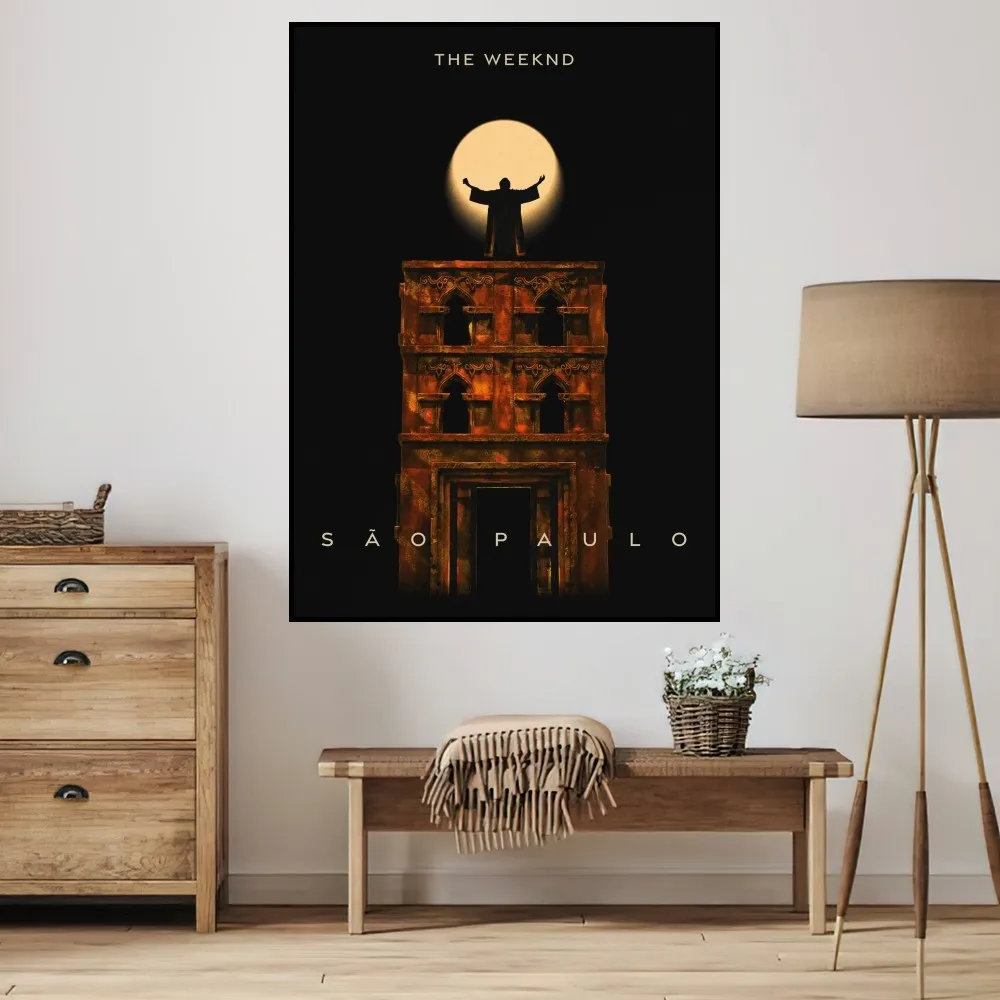 Певица The Weeknd Sao Paulo постер домашние принты украшения стены гостиная живопись