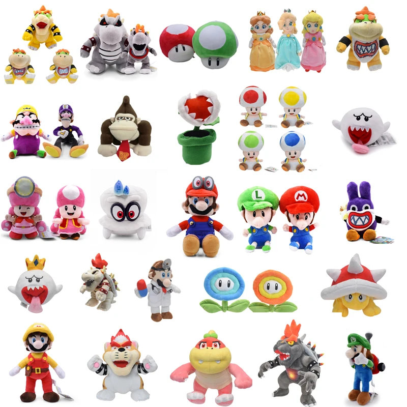 

38 Styles Super Mario Plush Toy Cartoon Plush Anime Character Cute Soft Stuffed Doll Baby Toy Children Kids Birthday Gifts