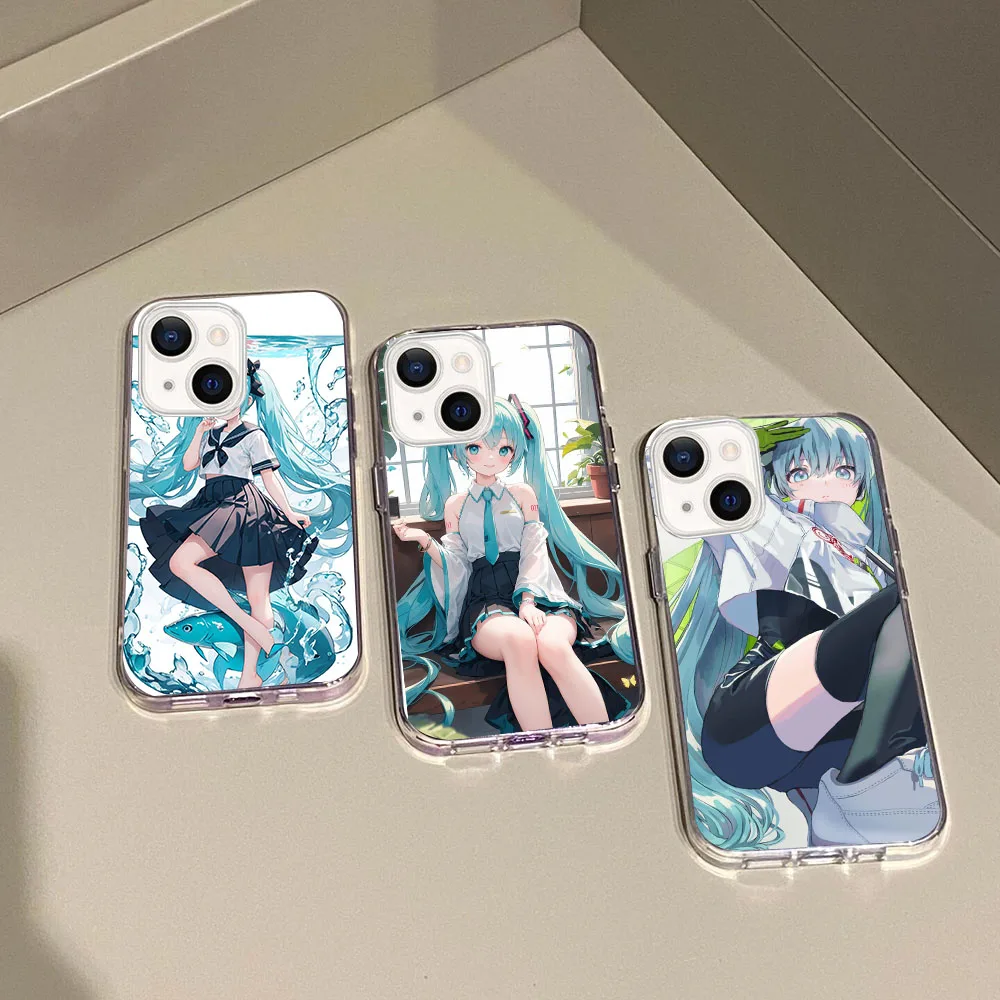 WBA-14 Hatsune-Miku Прозрачный силиконовый чехол для Moto G G4 5 6 7 8 Power Play Stylus Plus