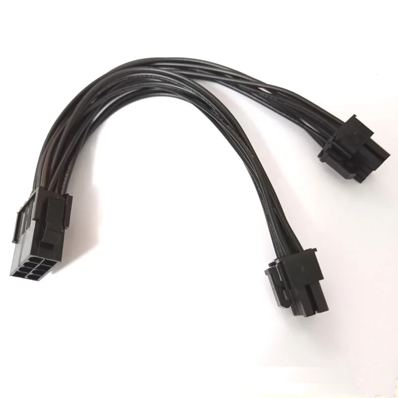 

20CM 8 Pin Female To 2*8P(6+2)pin Graphics Card Power Cord Graphics Card 8P 2in1 GPU Expansion Power Supply Line