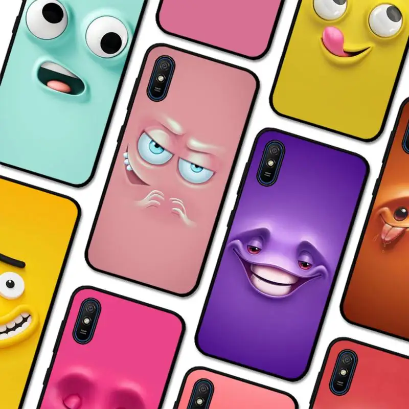 

Funny Face Phone Case for Redmi 5 6 7 8 9 A 5plus K20 4X S2 GO 6 K30 pro