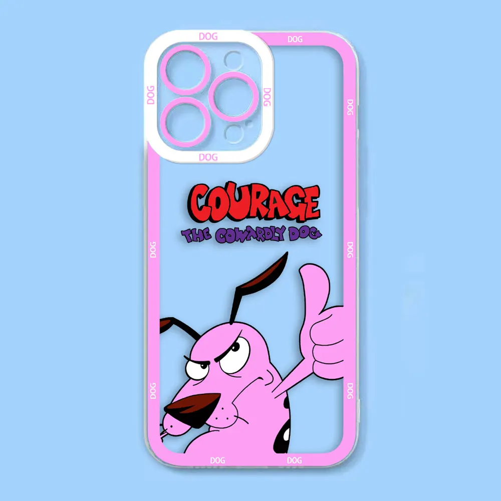 Прозрачный чехол для телефона с рисунком C-Cowardly Dog для Xiaomi Redmi Note 15 14 13 12 11 11T 11S 10 9 10S 9S 8 Pro Max Plus, чехол из ТПУ (art.: 3920d8615dbbf) - 3920d8615dbbf