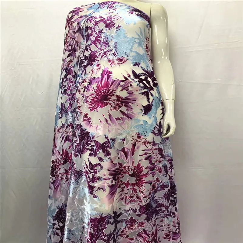 

5 yards! most beautiful Silk lace Fabric Satin For Dress new arrival African silk fabric good quality LXE072702