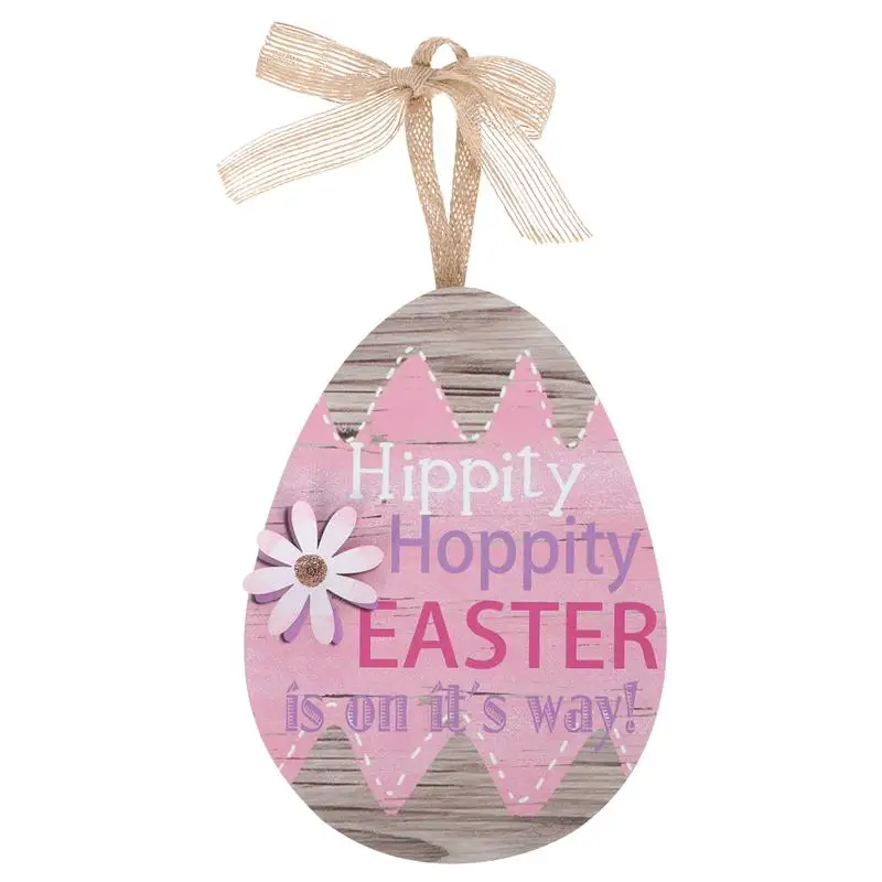 

Easter Hanging Decoration Exquisite Wooden Pendant Egg Shaped Festival Pendant
