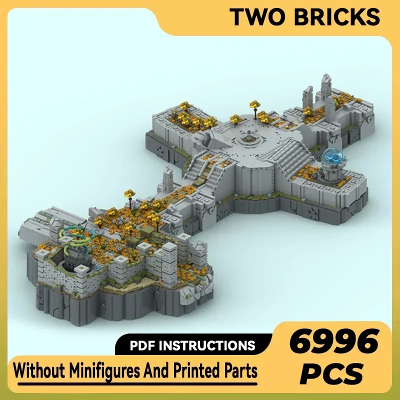 Популярная Игровая модель Moc строительные блоки технология Восточного неба Gerudo